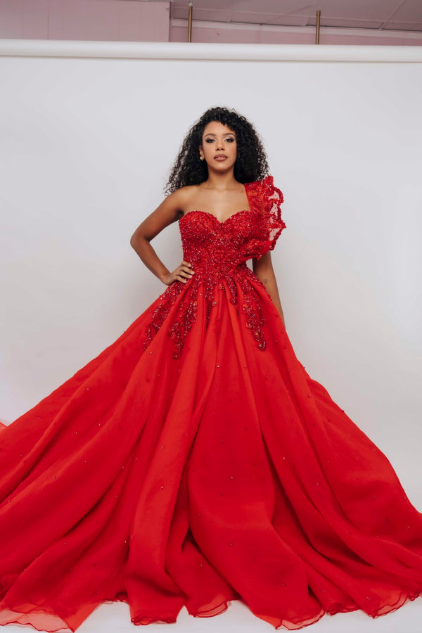 ALBINA BALLGOWN#1BY ALBINA DYLA RED