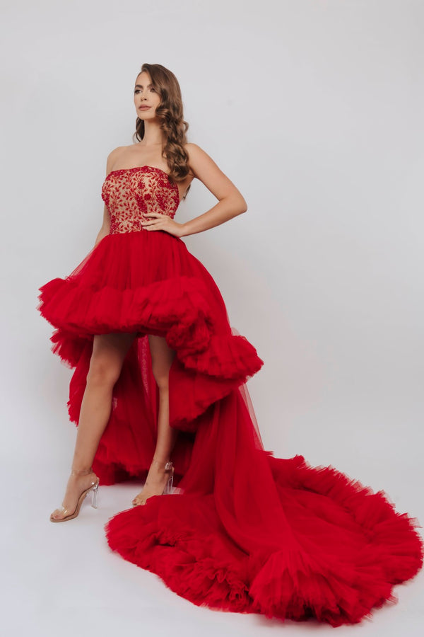 ARABELLA MINI DRESS RED