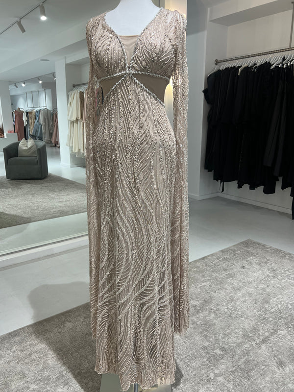 ZENDAYA MAXI DRESS NUDE