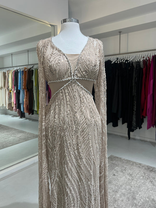 ZENDAYA MAXI DRESS NUDE