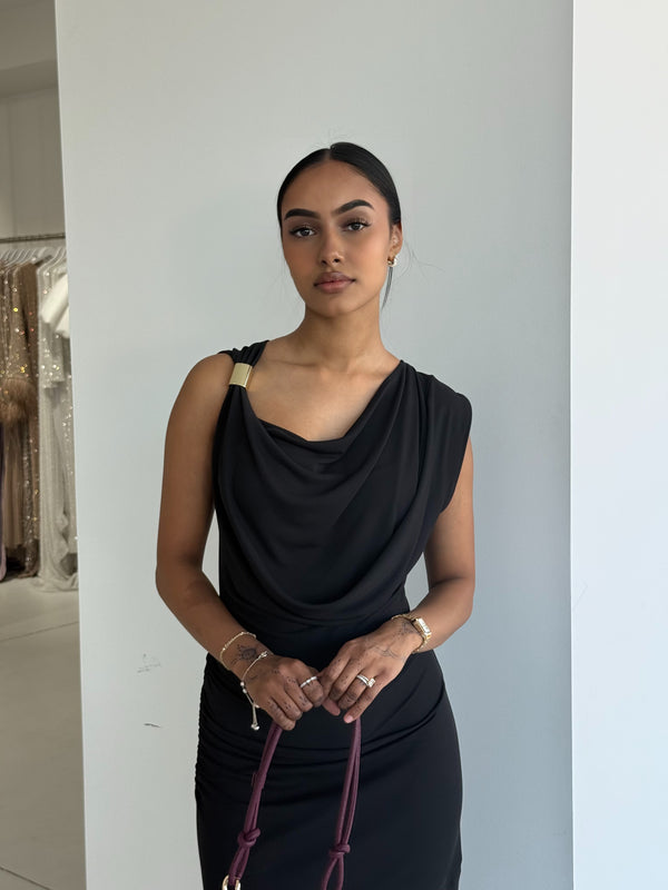 MIDAS MAXI DRESS BLACK