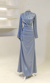 TEAL MAXI DRESS BLUE
