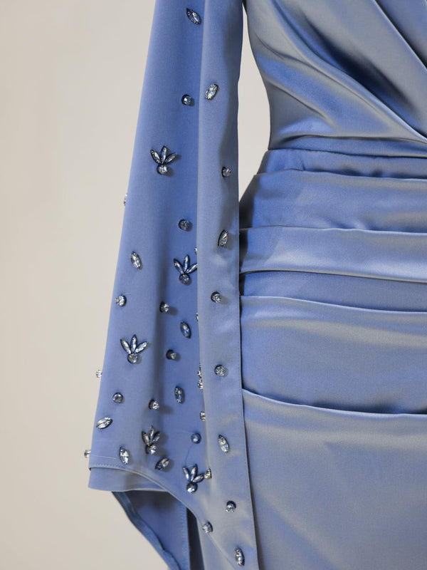 TEAL MAXI DRESS BLUE