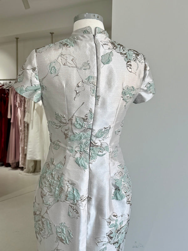 BROCADE SHORT SLEEVE DRESS BY FATIMA K