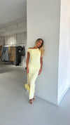 BROOKE MAXI DRESS BY MY SECRET WARDROBE LEMON