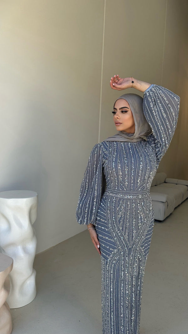 JANNAH BY MY SECRET WARDROBE GUNMETAL GREY