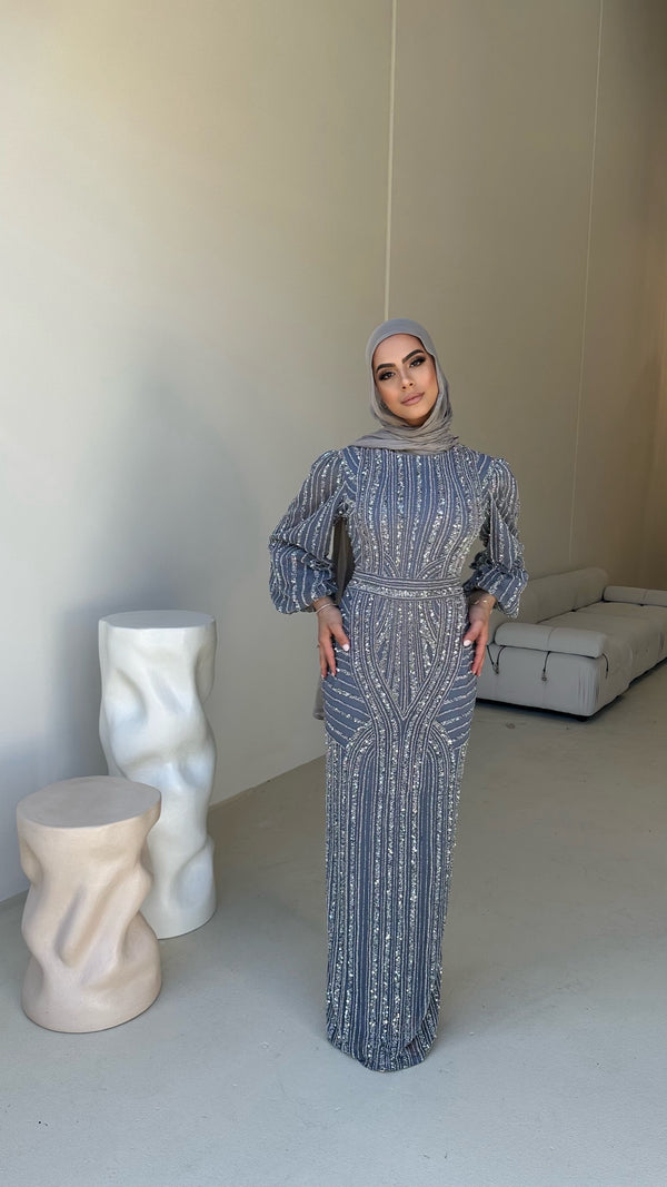 JANNAH BY MY SECRET WARDROBE GUNMETAL GREY