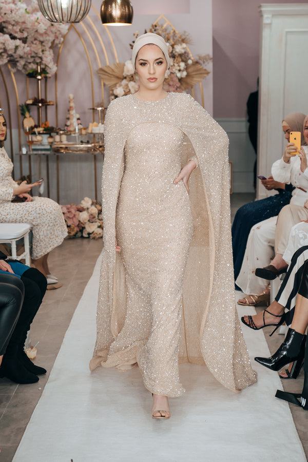 HAWRA CAPE BY MY SECRET WARDROBE NUDE