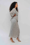 MALIKA V NECK MIDI BY MY SECRET WARDROBE SILVER