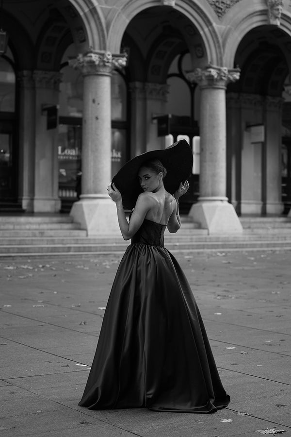 MIRA BALLGOWN BY MY SECRET WARDROBE BLACK