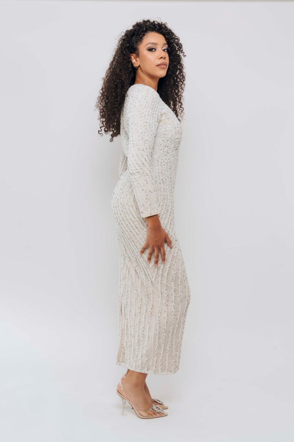 MONA PEARL MIDI BY MY SECRET WARDROBE WHITE