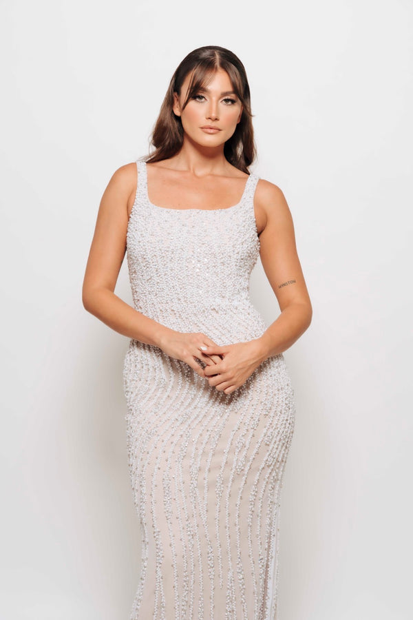 MONA SQUARENECK BY MY SECRET WARDROBE WHITE