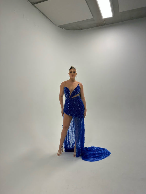 ROYAL MINI DRESS ROYAL BLUE