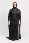 SUE CAPE GOWN BY MY SECRET WARDROBE BLACK