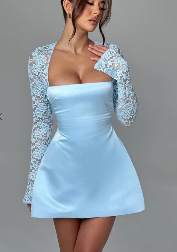 SADIE MINI DRESS BLUE