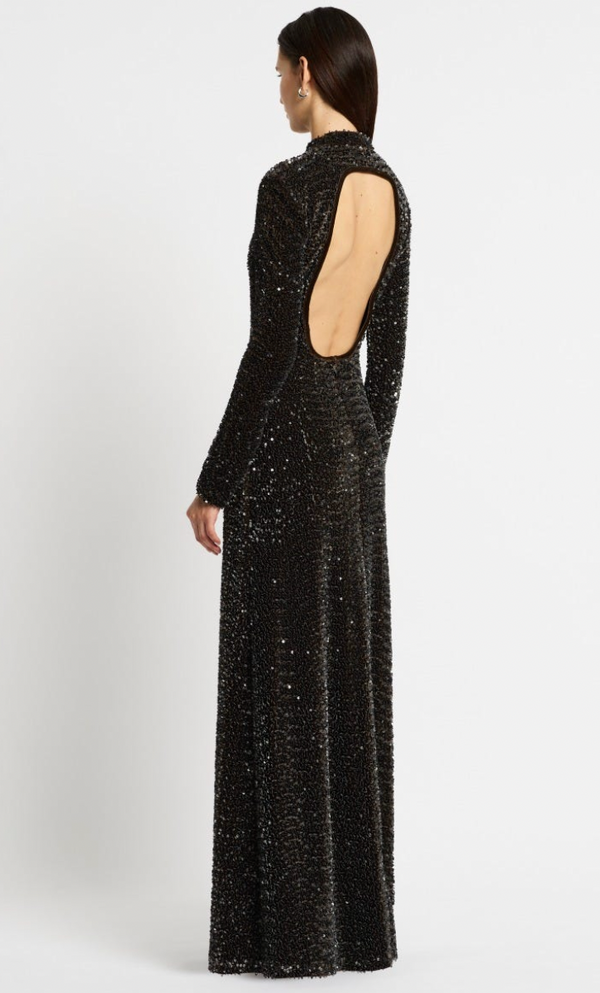 DEMISE DRESS BY SASS & BIDE BLACK