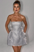 ALICE MINI DRESS SILVER