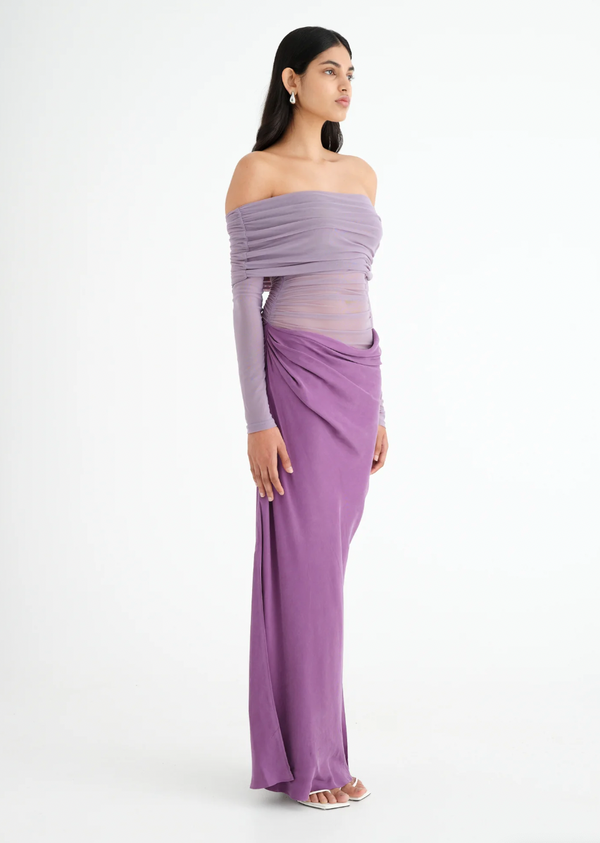 YASMIN OFF SHOULDER BY BENNI PURPLE