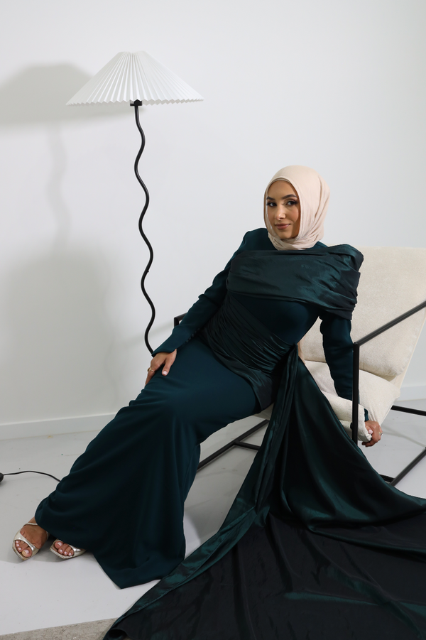 CYNTHIA GOWN BY MY SECRET WARDROBE EMERALD