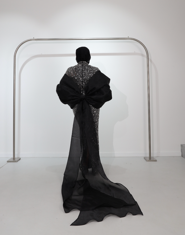 CELESTE BOW BY MY SECRET WARDROBE BLACK