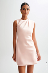 GRANGER SATIN MINI DRESS BY MESHKI PALE PINK