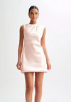 GRANGER SATIN MINI DRESS BY MESHKI PALE PINK