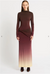 LIFE FORM JERSEY MAXI DRESS BY SASS AND BIDE BURGUNDY