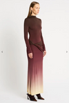 LIFE FORM JERSEY MAXI DRESS BY SASS AND BIDE BURGUNDY
