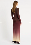 LIFE FORM JERSEY MAXI DRESS BY SASS AND BIDE BURGUNDY