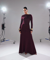 ELYSIAN DRESS BY MUZA BURGUNDY