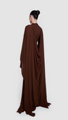 ALUYA MESH DRAPED CAPE BY BBXBRAND BROWN