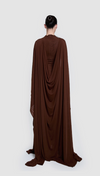 ALUYA MESH DRAPED CAPE BY BBXBRAND BROWN