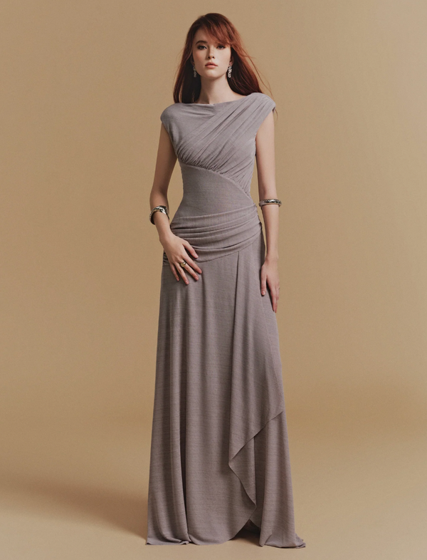 OPHELIA SLEEVELESS MAXI DRESS GREY BY CICI GREY