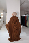 ALUYA MESH DRAPED CAPE BY BBXBRAND BROWN