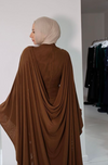 ALUYA MESH DRAPED CAPE BY BBXBRAND BROWN