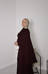ELYSIAN DRESS BY MUZA BURGUNDY