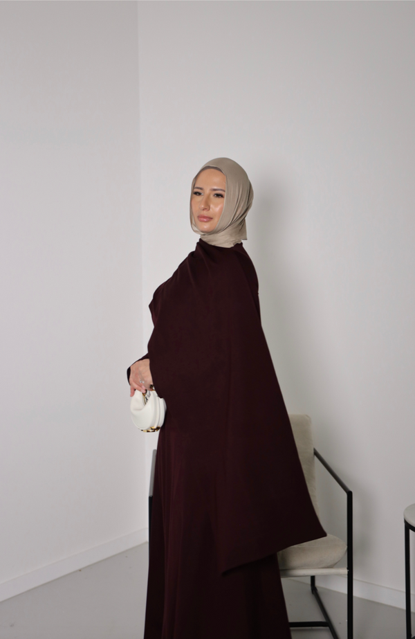 ELYSIAN DRESS BY MUZA BURGUNDY