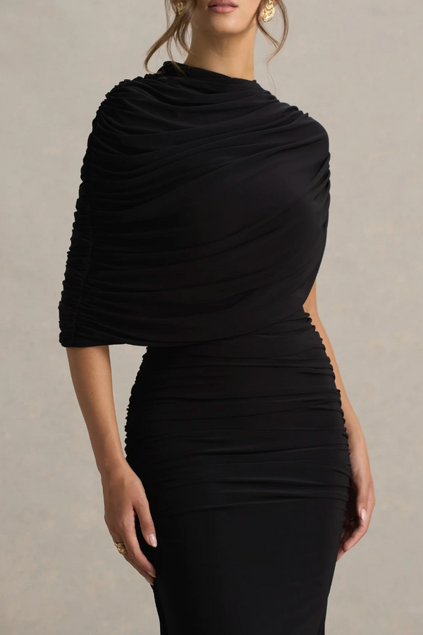 GLITZ MAXI DRESS BLACK