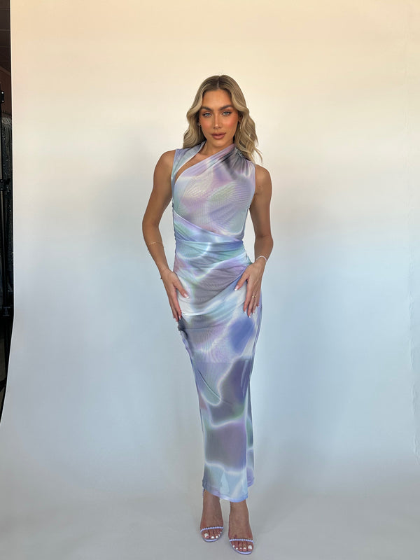 TILLIE MIDI DRESS BY MISHA LILAC