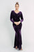 VELVED MISHA GOWN BY MY SECRET WARDROBE PURPLE