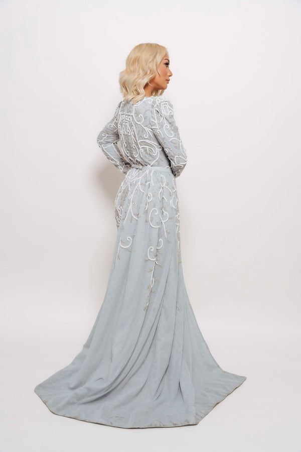 VICTORIA MAXI GOWN BLUE BY MY SECRET WARDROBE BLUE