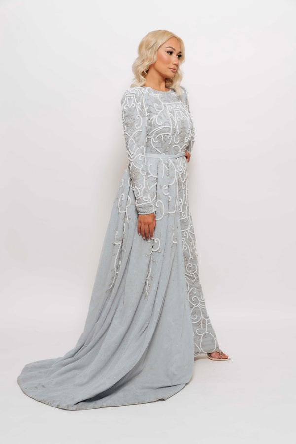 VICTORIA MAXI GOWN BLUE BY MY SECRET WARDROBE BLUE