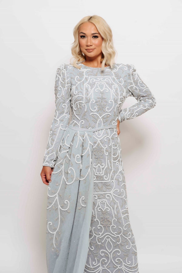 VICTORIA MAXI GOWN BLUE BY MY SECRET WARDROBE BLUE