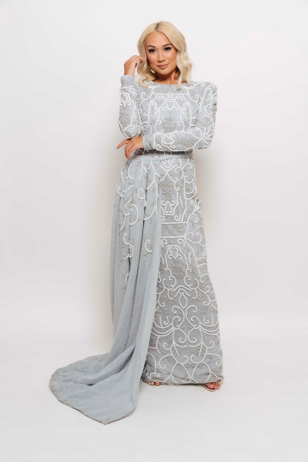 VICTORIA MAXI GOWN BLUE BY MY SECRET WARDROBE BLUE