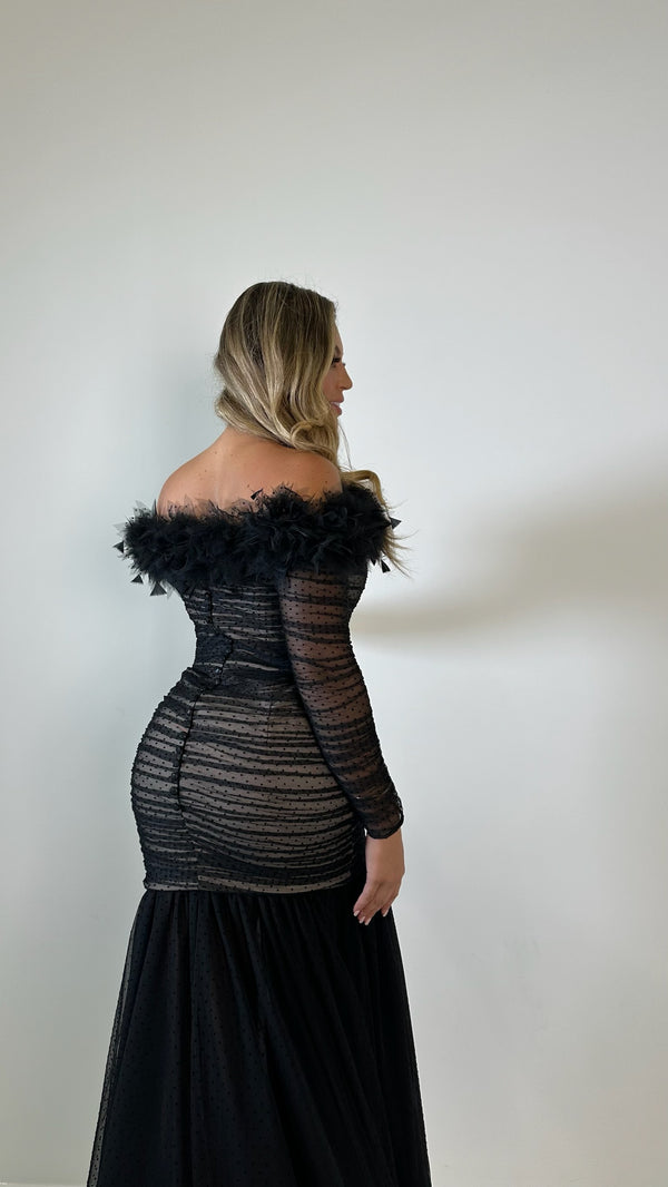 ZAHRA BY MY SECRET WARDROBE BLACK