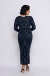 ADELLA MIDI BY MY SECRET WARDROBE NAVY
