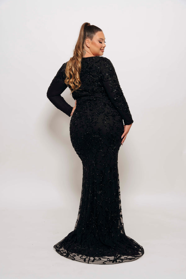 ADELLA GOWN BY MY SECRET WARDROBE BLACK