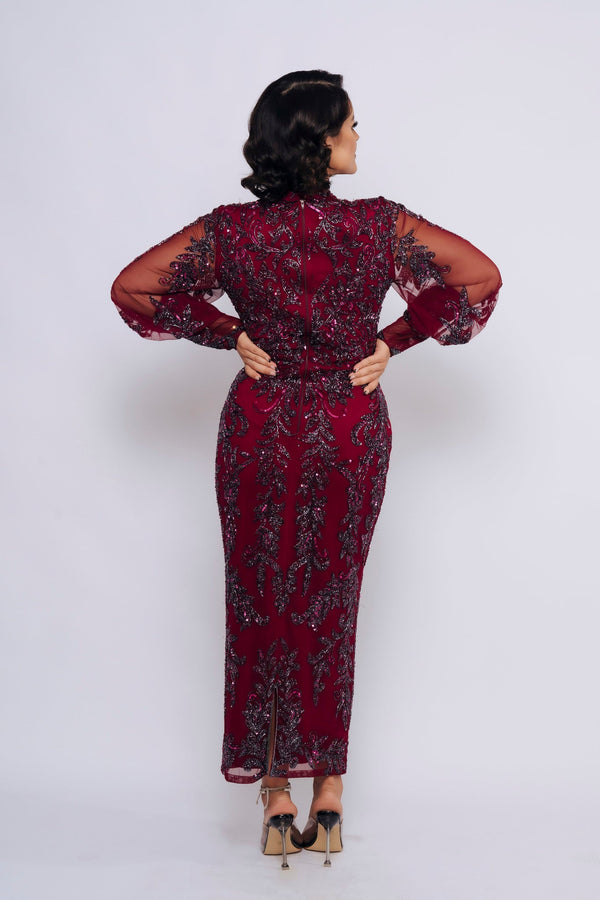 DYLAH MIDI BY MY SECRET WARDROBE PLUM