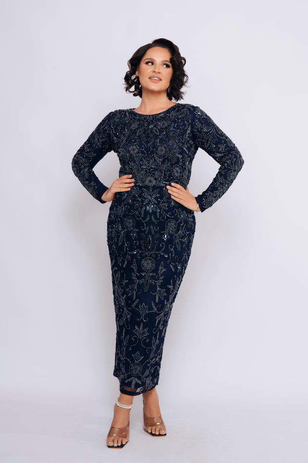 ADELLA MIDI BY MY SECRET WARDROBE NAVY