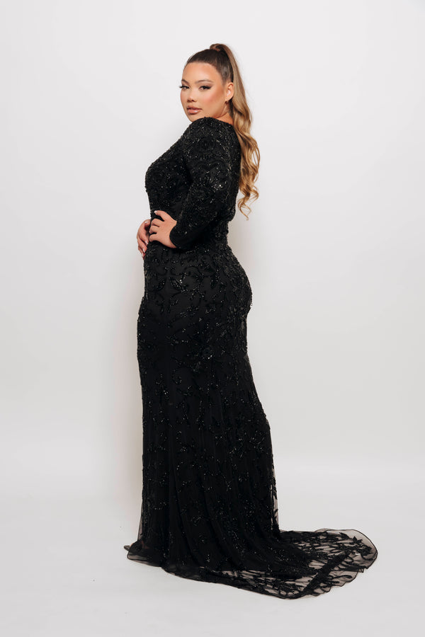 ADELLA GOWN BY MY SECRET WARDROBE BLACK